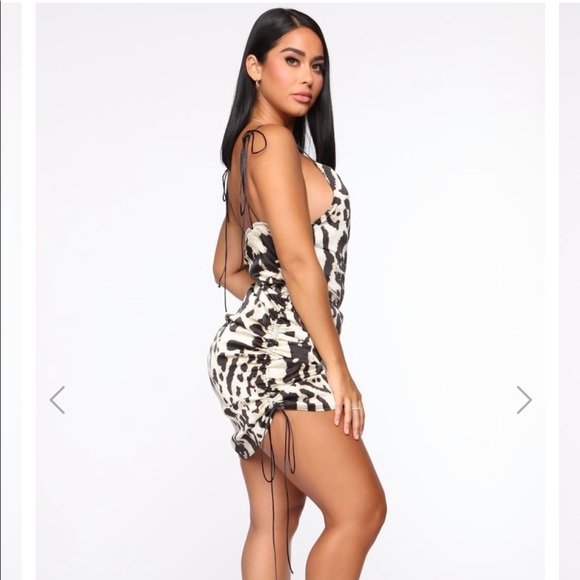 FASHIONNOVA Paw At My Strings Leopard Slip Dress - Picture 4 of 7